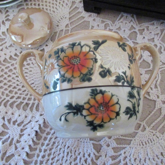 Authentic Japanese Lusterware Tea 13 piece set - Picture 10 of 12